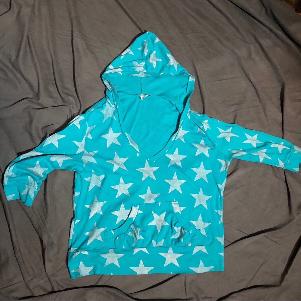Lia Lee 3x juniors size graphic star print hoodie